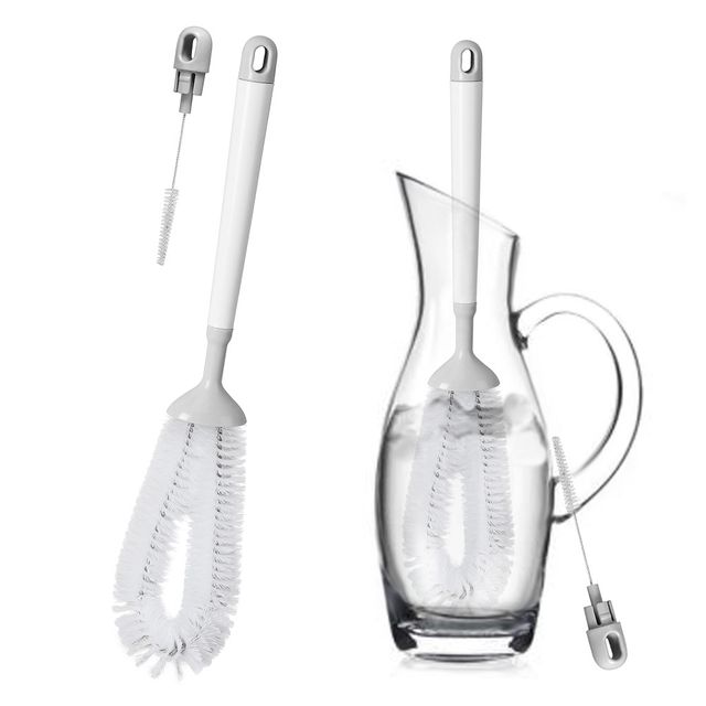 삼정118 빨대솔 내장 나일론 U타입 휘어진 병세척솔