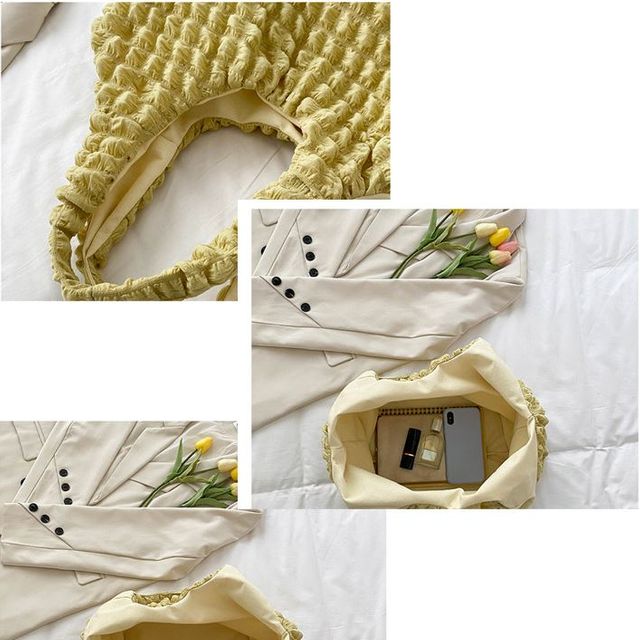 와플 가방 에코백 가벼운 버블백 여성 패션 숄더백