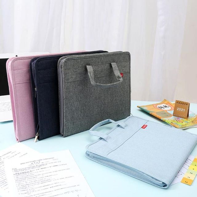 키밍 휴대용 서류 보관 가방 문서 정리 파우치
