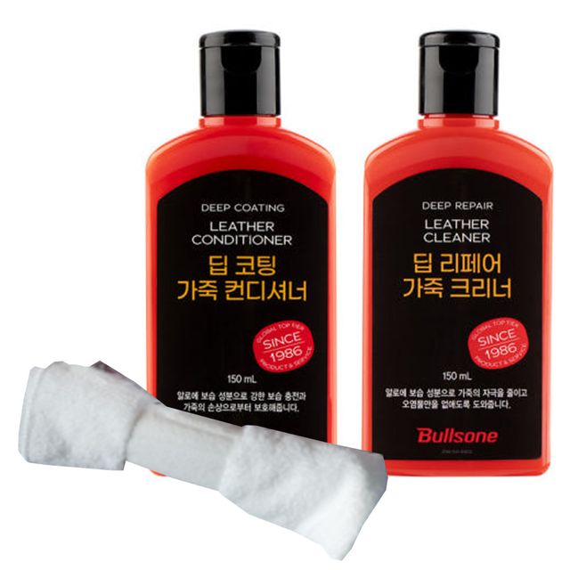불스원 풀케어 천연가죽 클리너 컨디셔너 2종세트