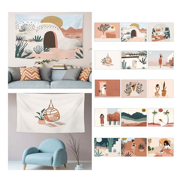 키밍 벽장식 태피스트리 가리개 배경천 촬영 포스터