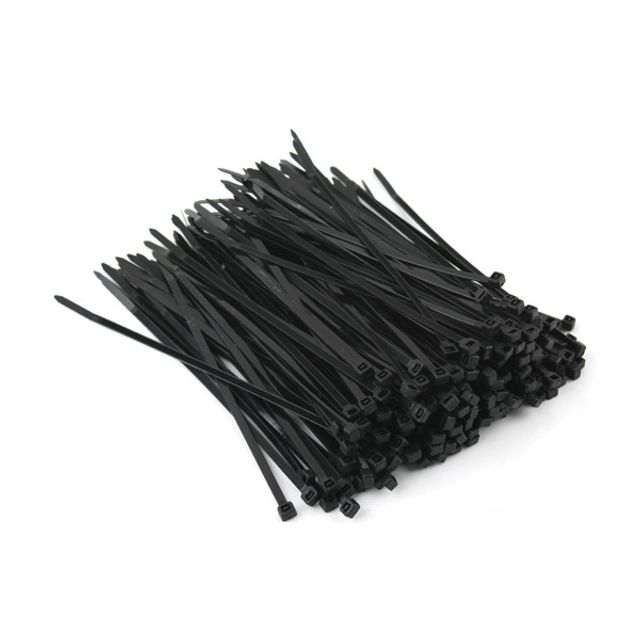 케이블 타이 1000pcs 200mm x 5mm 검정 PC케이블 정리