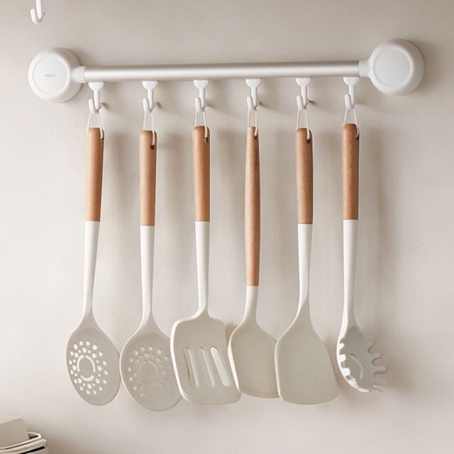 장만A863 흡착식 수납 6구 후크 소품걸이 주방걸이 수건걸이