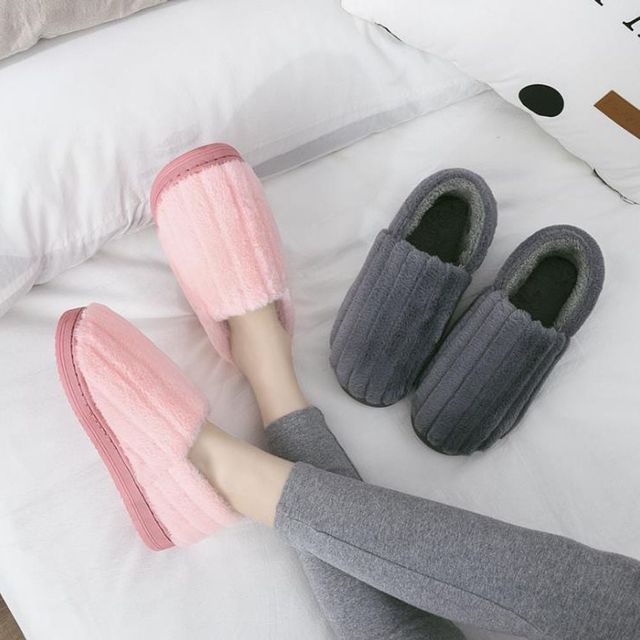 키밍 따뜻한 겨울 커플 털 슬리퍼 실내화 보온 효과