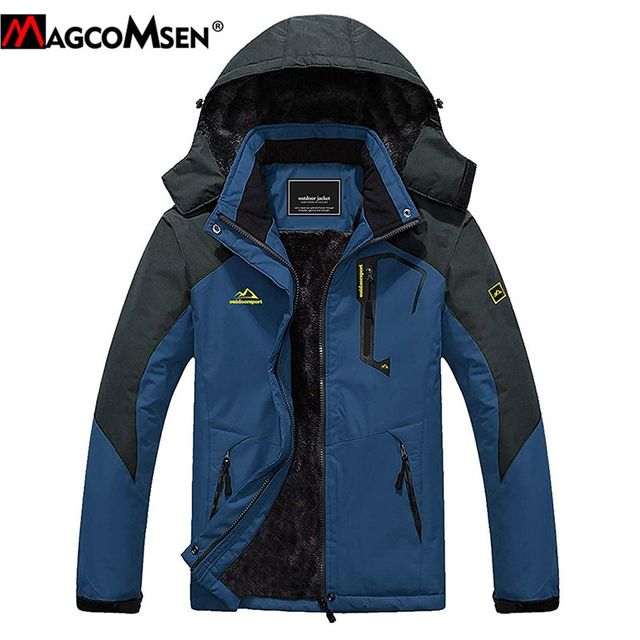 [해외] MAGCOMSEN-남성 겨울 파카 양털 재킷 두껍고 따뜻한