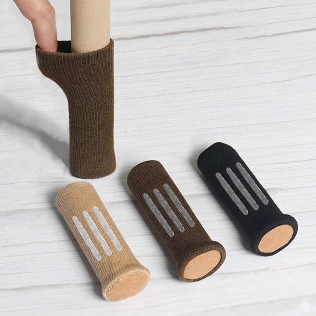 층간 소음 벗겨짐 방지 다리커버 체어슈즈 4P URK-1007080