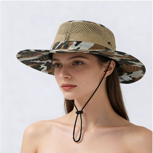 여름 스포츠 등산 낚시 모자 통기성 차단