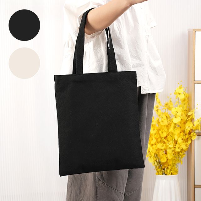 장바구니 에코백 무지 캔버스백 여성 면가방 도시락가방 3size