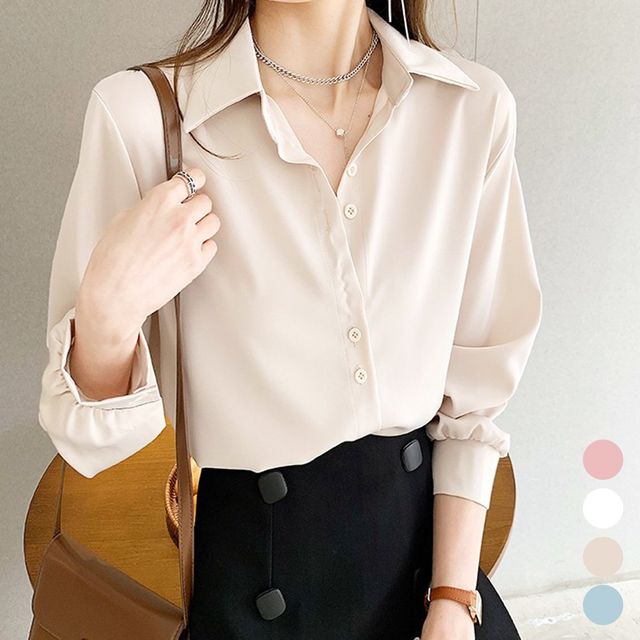 기본 쉬폰 블라우스 URD-096