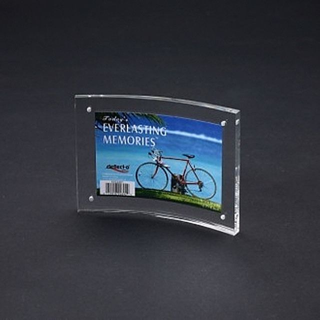 ( 커브형 자석사진액자 3R 127x89 ) 아크릴액자 탁상액자 상패 책상액자 사진꽂이 미니액자 예쁜액자 이쁜액자 크리스탈 가족사진