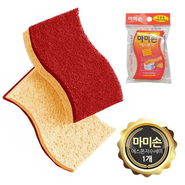 마미손 에스폰지 수세미 소프트 강력 이중구조 S형