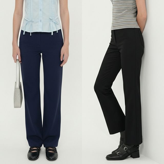 여성 스판 후크 일자 롱 슬랙스 JEB-1006849