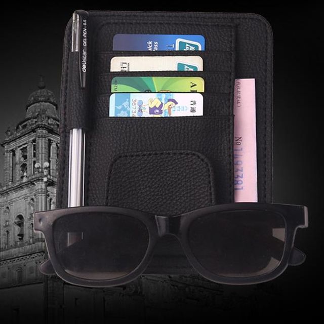 키밍 다용도 썬바이저 썬글라스 수납 카드홀더 자동차