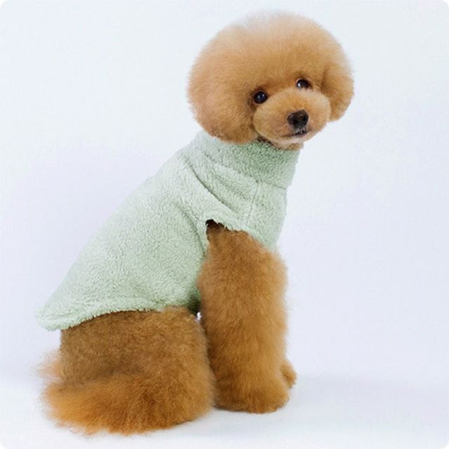 겨울 강아지 수면 극세사 조끼 애견 의류
