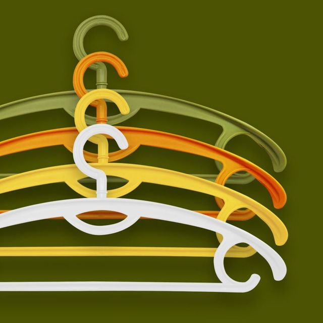 파스텔 색상 미끄럼 방지 어깨뽕 나시 옷걸이