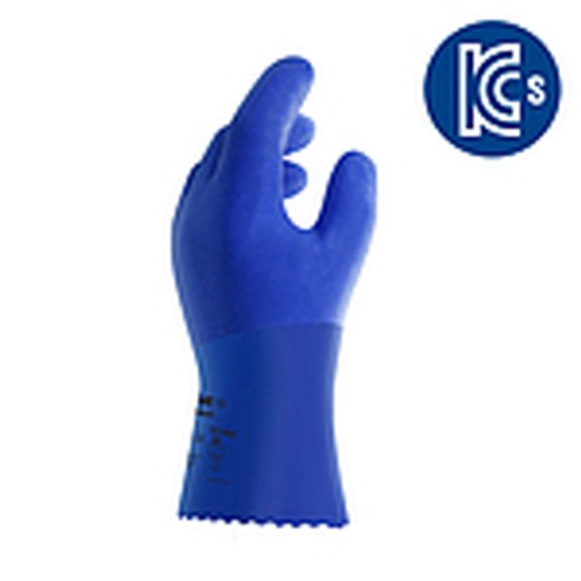방수 내유성 화학 물질 손 보호 안전 장갑 블루 색상