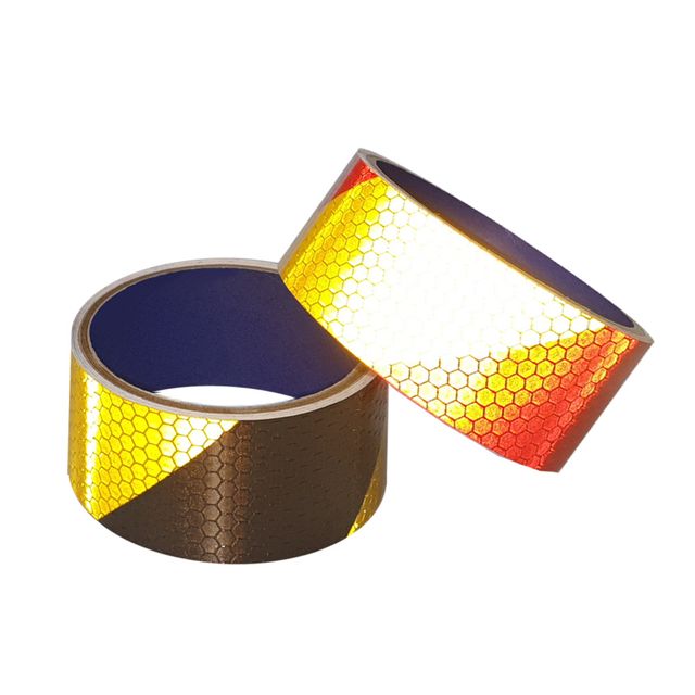 위험 주의표시 벌집 반사 사선테이프 폭40mm 2M