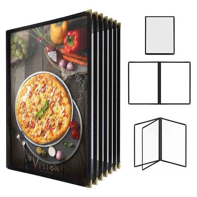 투명 메뉴판 A4 바인더 카페 식당 클립보드 2페이지