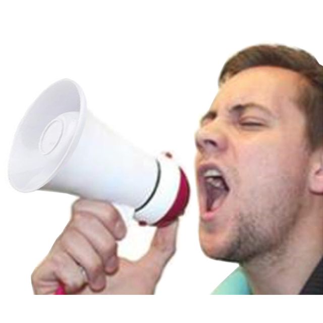 접이식 미니 메가폰 확성마이크기