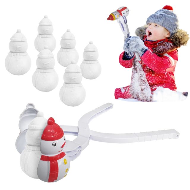 눈사람만들기 스노우맨클립 눈집게 모래놀이