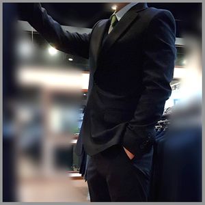 젠틀안트 네이비 레이온 싱글 수트 GR-JNAVY