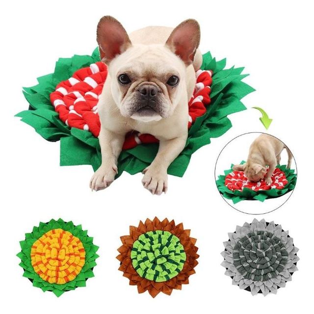 키밍 강아지 분리불안 해소 훈련 매트 원형 애견 장난감