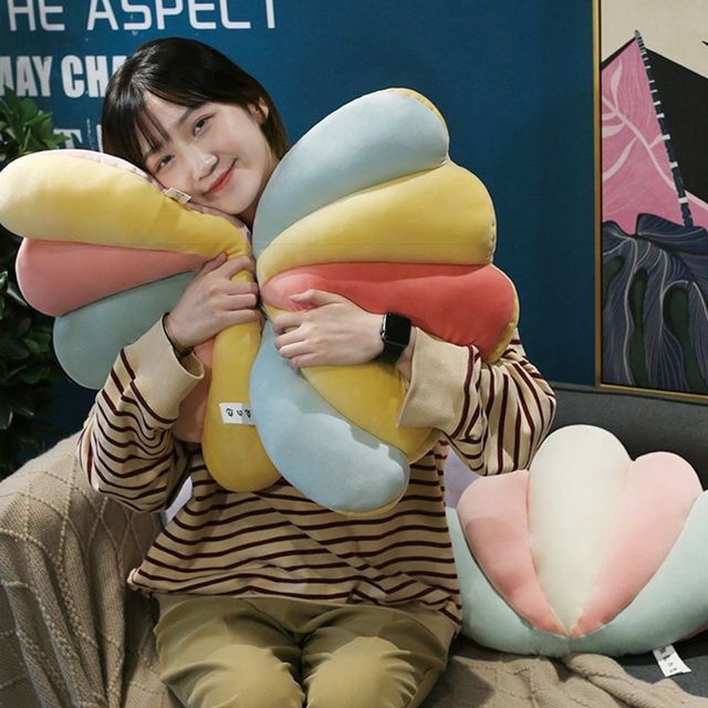 벨벳 조개 소파쿠션 등받이 집들이 선물 침대용 쿠션