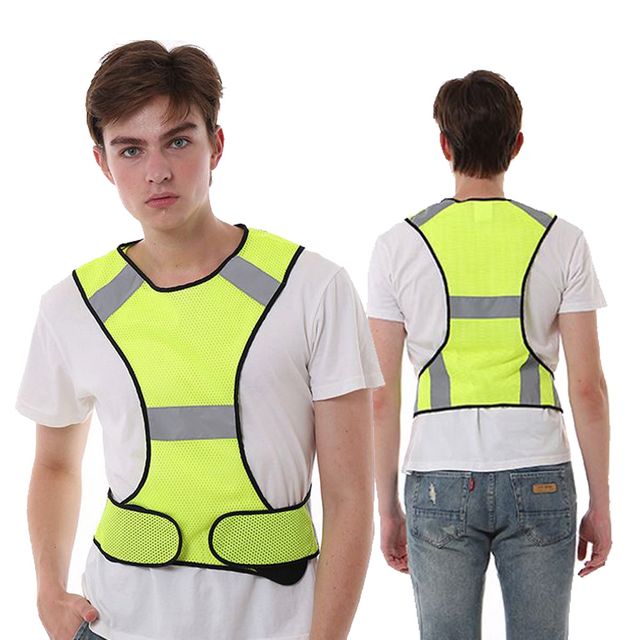 형광 안전조끼 조깅쪼끼 메시 메쉬 망사 반사판