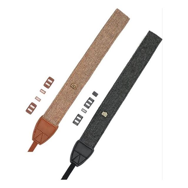 카메라 목걸이 스트랩 길이조절 블랙 브라운 촬영용