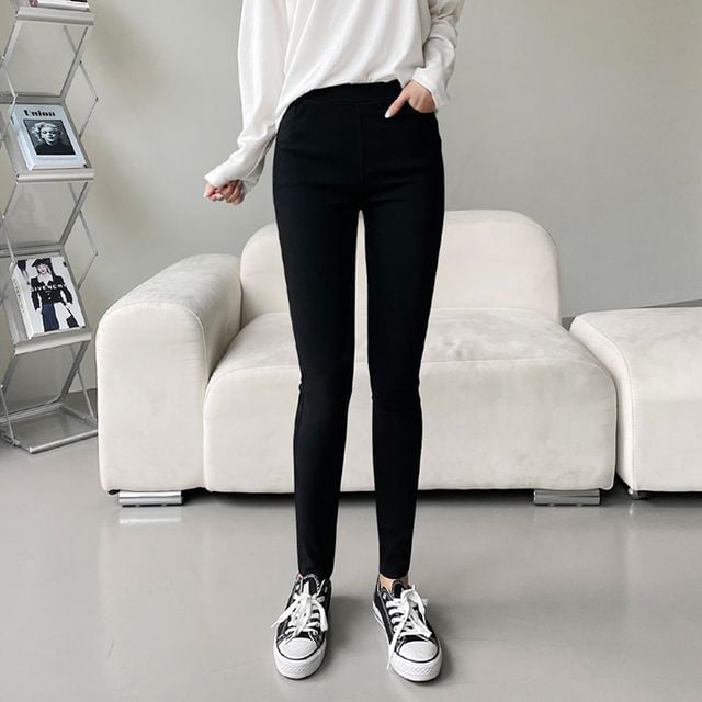 여성 베론 반하이 스판 밴딩 스키니 팬츠 JB-1007296