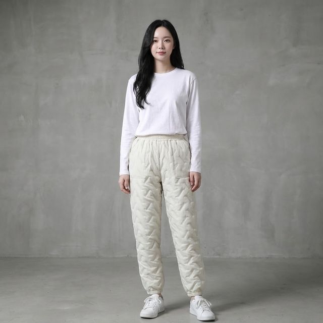 남녀공용 웜 퀼티드 패딩 조거 팬츠 4color SL-1005761