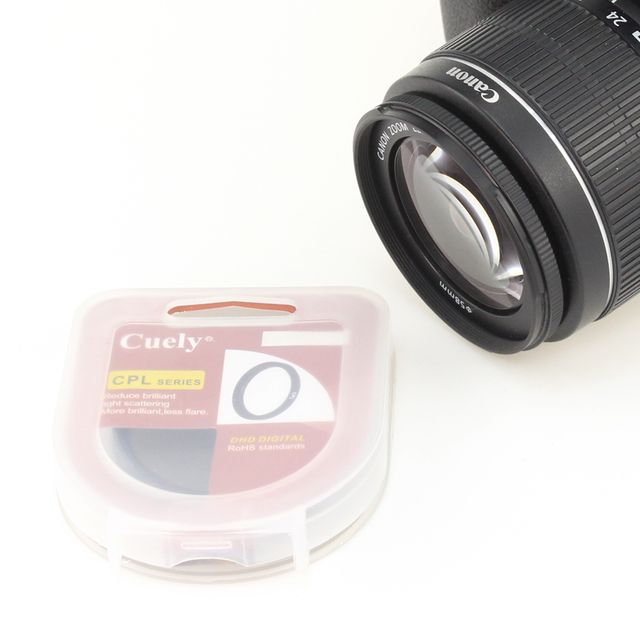 82mm Cuely CPL 필터 편광 렌즈 DSLR 카메라 캠코더