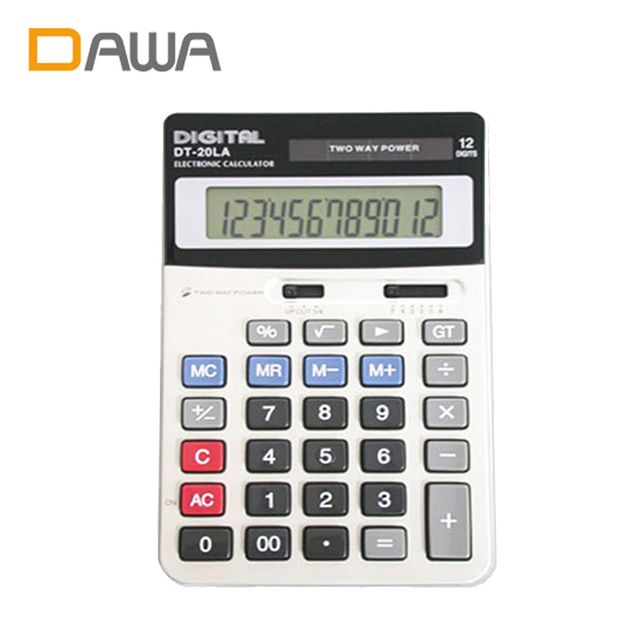 다와 태양열 건전지겸용 전자계산기 DT20LA