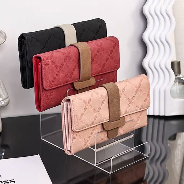 키밍 투명 아크릴 지갑 가방 거치대 전시 진열대 4단