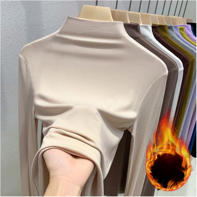 반목폴라 모크넥 여성목티 폴라티 데일리 이너 JGR-1005334