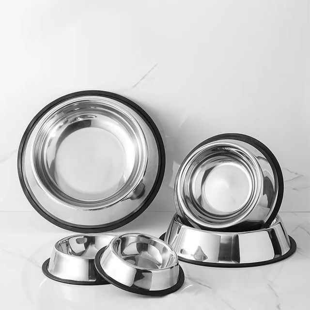 반려동물 논슬립 스테인리스 소형견 식기 H-00074