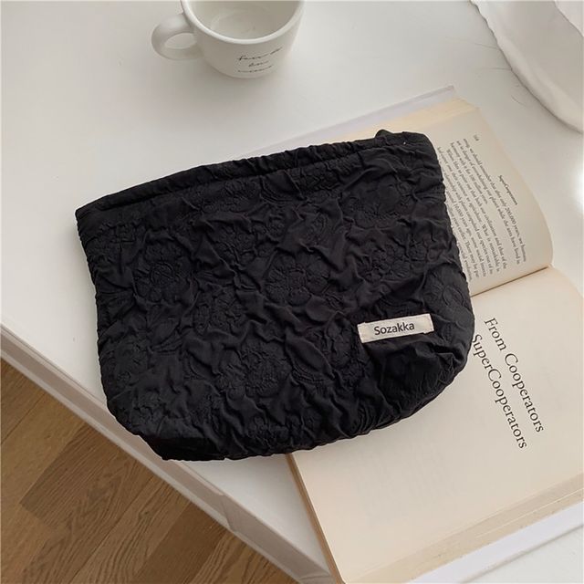 플라워 주름 악세사리 수납 화장품 파우치 LL-A102