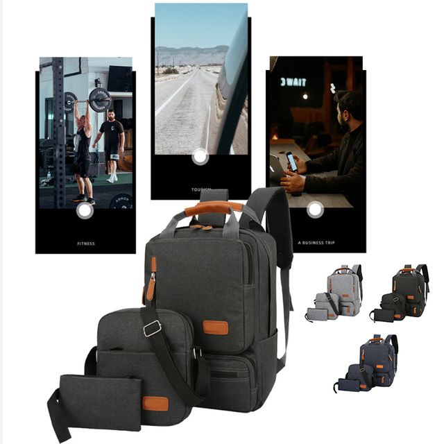 키밍 남자 직장인 백팩세트 여행 출장 캠핑 배낭 보관