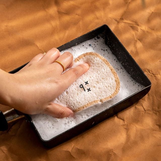 귀여운 식빵 표정 수세미 제로웨이스트 다목적 수세미