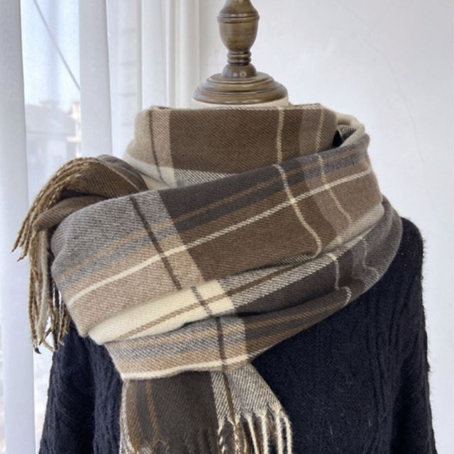 클래식 모조캐시미어 체크 머플러 JSC-1005500