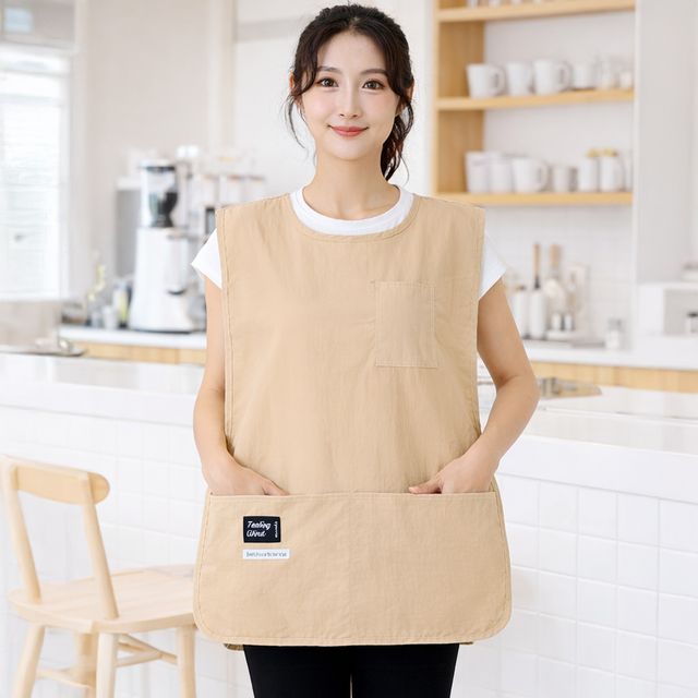조끼 방수 앞치마 어린이집 주방 미용실 바리스타 무지 4컬러