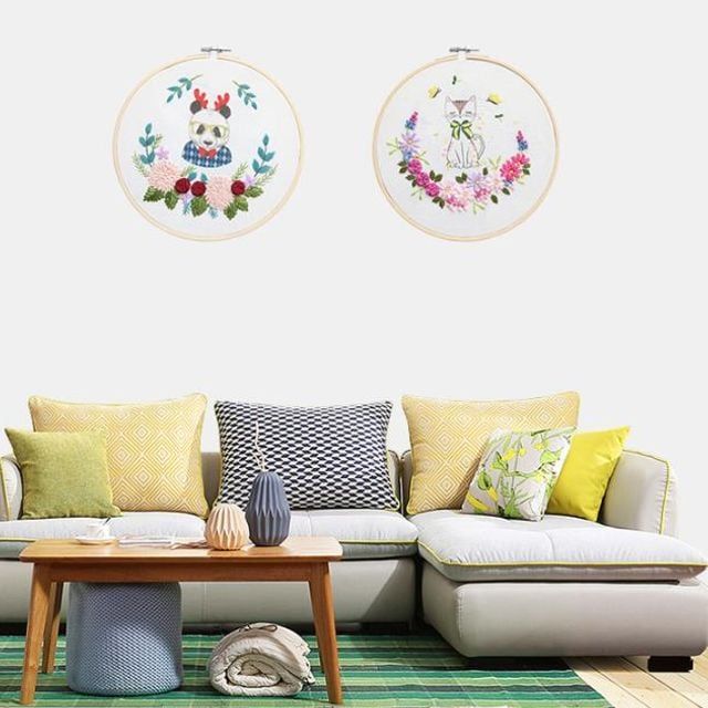 프랑스자수 캐릭터 DIY 패키지 귀여운 수작업 만들기 키트