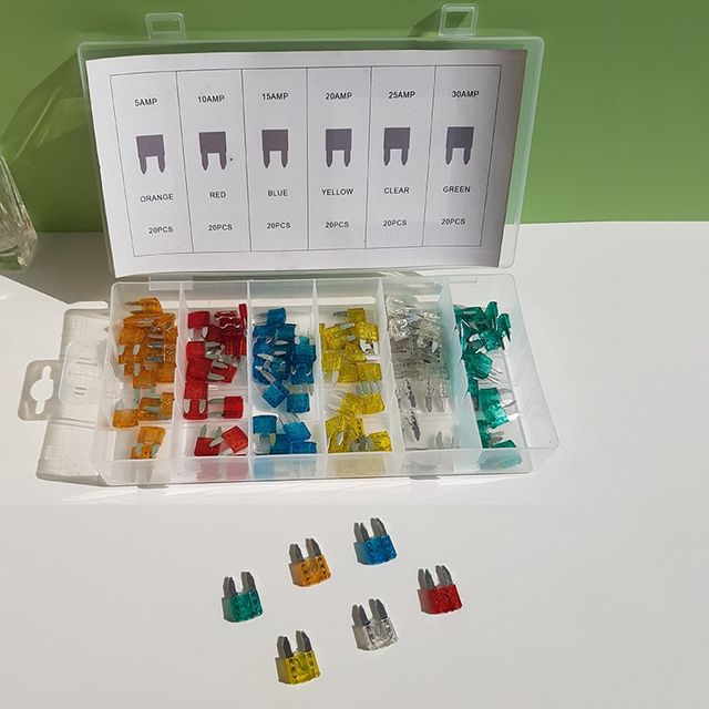 자동차용 휴즈 120PCS 차량용 비상용 퓨즈 홀더