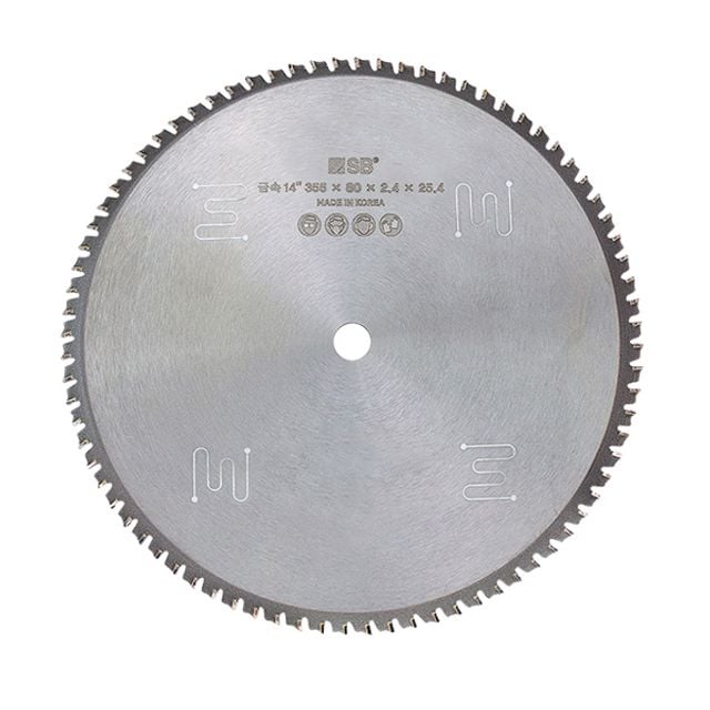 SB 원형톱날 14 에스비 355mmx80Px2.4Tx25.4mm 금속용