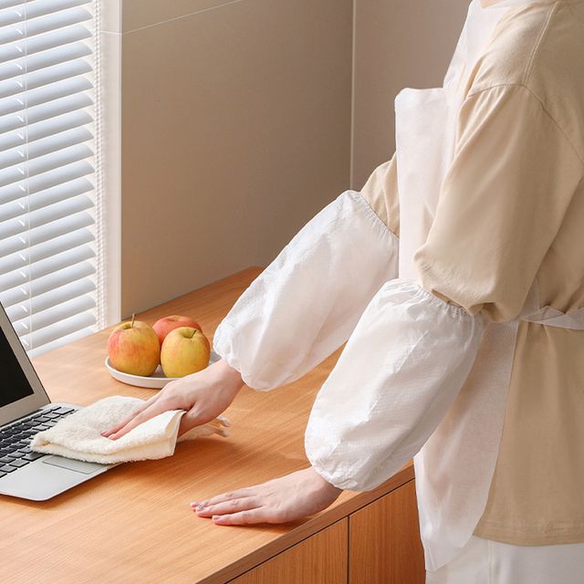 장만A792 일회용 특수부직포 팔토시 5쌍 방수 팔목 작업용 방유 업무용 고무줄