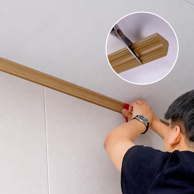 붙이는 걸레받이 셀프인테리어 몰딩보수 접착식 몰딩시트 1m