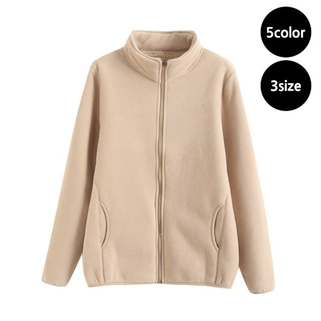 남녀공용 베이직 후리스 플리스 집업 간절기 아우터