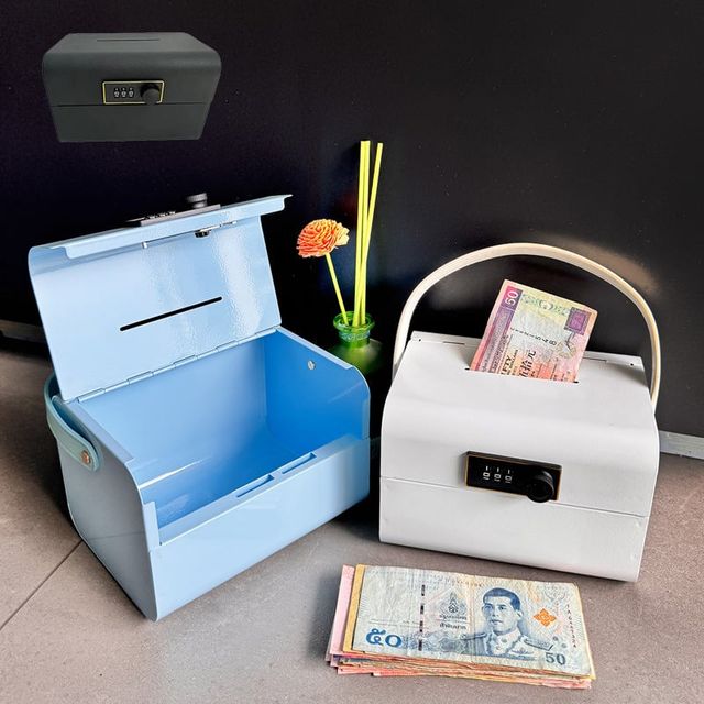 미니 금고 비밀번호 저금통 케이스 가정용 손잡이