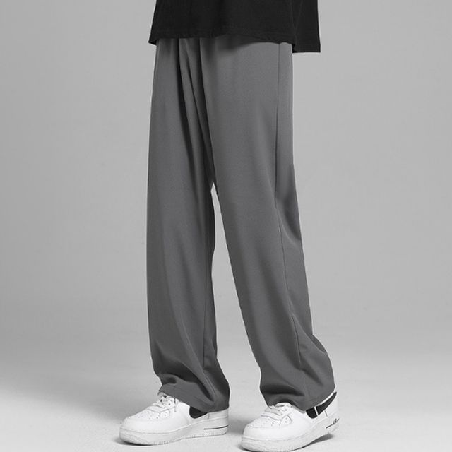 세미 와이드 팬츠 발목 조임 트레이닝 편한 바지