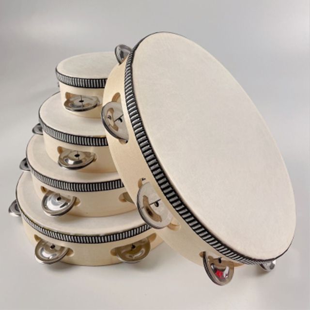 성인용 무용 탬버린 4-6인치 공연 소품 악기